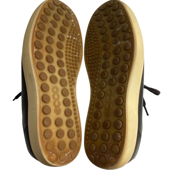 ECCO Soft 7 Sleek Scandinavian Men's Soft Black Leather Sneaker EU 43 SZ 10 - Picture 13 of 16